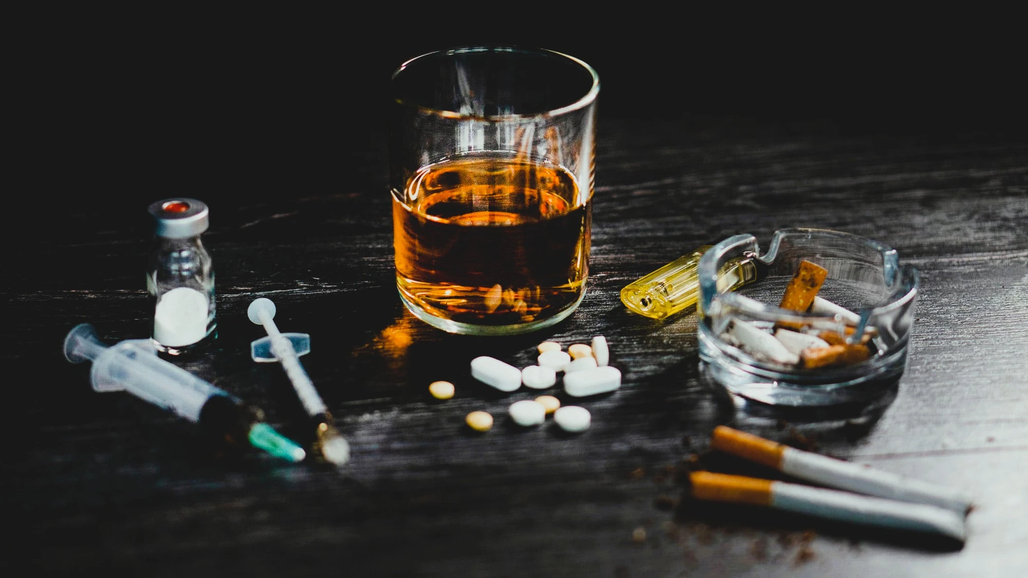 Verslaafd aan alcohol en drugs